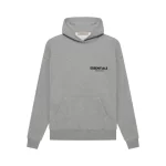Dark Oatmeal Essentials Hoodie Front