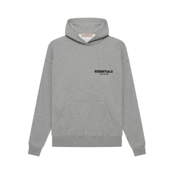 Dark Oatmeal Essentials Hoodie Front