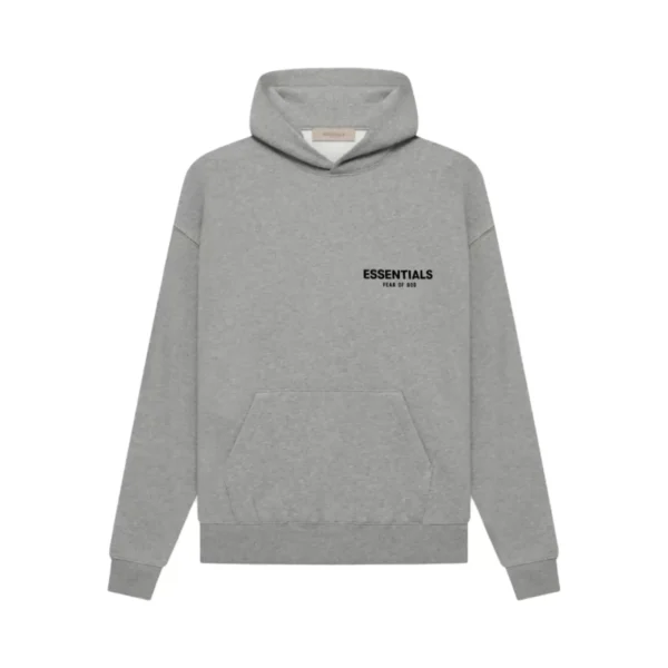 Dark Oatmeal Essentials Hoodie Front