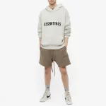 Essentials FW21 Knit Logo Hoodie 'Oatmeal'