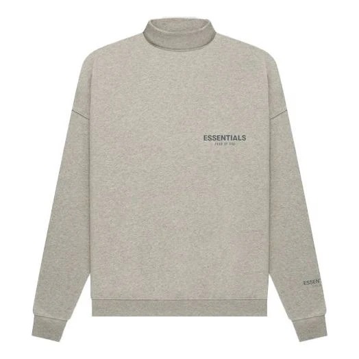 Essentials FW21 Pullover Mockneck Dark Heather