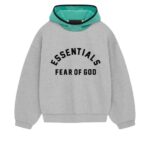 Essentials Nylon Fleece 'Light Heather Grey Mint Leaf'