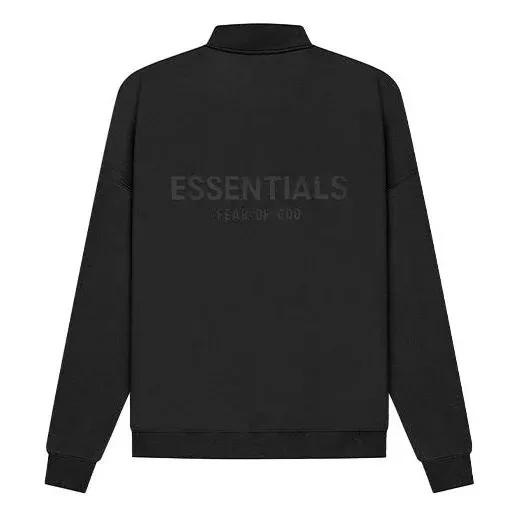 Essentials SS21 Mockneck Half Zip Black