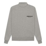 Essentials SS22 Mockneck Dark Oatmeal