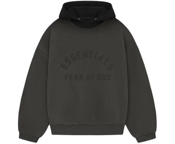 Essentials SS24 Hoodie Ink Jet Black
