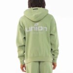 Fear of God Essentials FW21 Vintage Hoodie x Union LA 'Green' Back 2