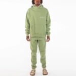 Fear of God Essentials FW21 Vintage Hoodie x Union LA 'Green' Front