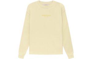 Fear of God Essentials FW22 Relaxed Crewneck Canary Front