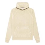 Fear of God Essentials FW22 Velour Hoodie 'egg shell'