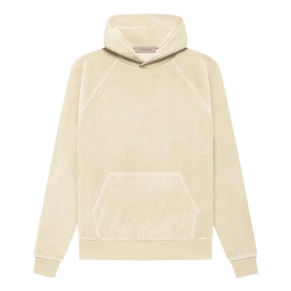Fear of God Essentials FW22 Velour Hoodie 'egg shell'