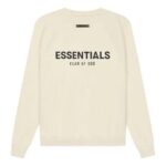 Fear of God Essentials SS21 Pull-Over Crewneck Buttercream Cream Back
