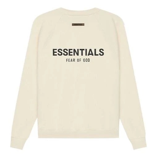 Fear of God Essentials SS21 Pull-Over Crewneck Buttercream Cream Back