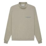 Fear of God Essentials SS21 Pull-Over Mockneck Moss Front