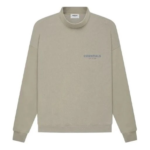 Fear of God Essentials SS21 Pull-Over Mockneck Moss Front