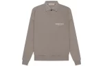 Fear of God Essentials SS22 Long Sleeve Polo Desert Taupe Front