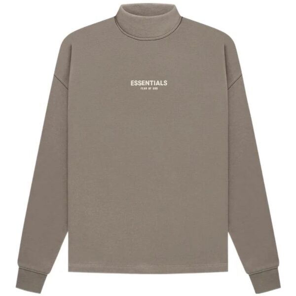 Fear of God Essentials SS22 Relaxed Mockneck Desert Taupe Front