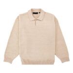 Essentials FW23 Knit Polo Shirt 'Gold Heather'