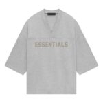 Essentials Heavy Jersey Football T-shirt 'Light Heather Grey'
