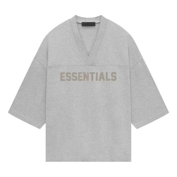 Essentials Heavy Jersey Football T-shirt 'Light Heather Grey'