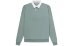 Essentials SS23 Waffle Long Sleeve Polo Shirt 'Sycamore'