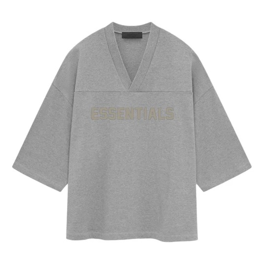 Essentials SS24 Football T-Shirt 'Dark Heather Oatmeal'