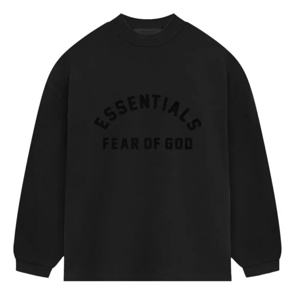 Essentials SS24 Heavy Jersey Long-Sleeve T-Shirt 'Jet Black'