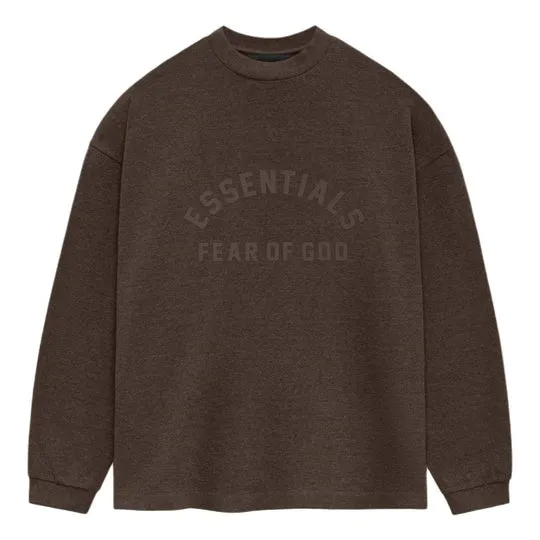 Essentials SS24 Heavy Long Sleeve T-shirt 'Heather Wood'