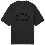 Essentials SS24 Spring Printed Logo T-shirt 'Jet Black'