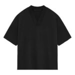 Essentials SS24 V Neck T-Shirt 'Jet Black'