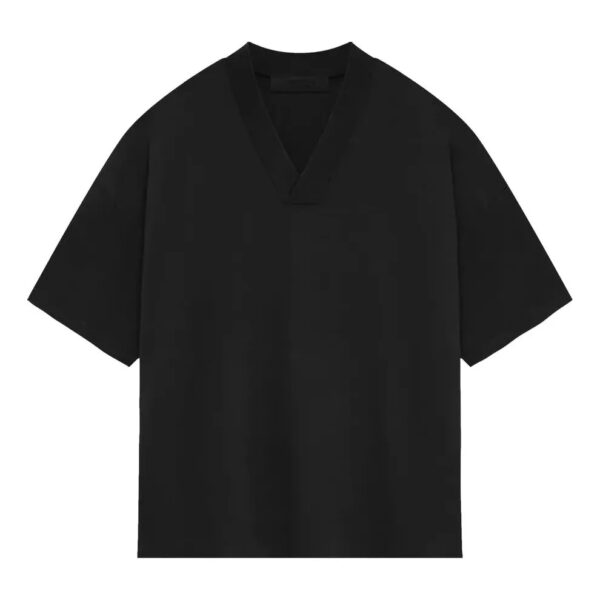 Essentials SS24 V Neck T-Shirt 'Jet Black'