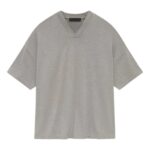 Essentials SS24 V Neck T-shirt 'Heather Grey'