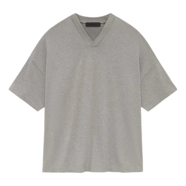 Essentials SS24 V Neck T-shirt 'Heather Grey'
