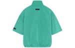 Fear of God SS24 Crinkle Nylon Half Zip Short Sleeve Shirt 'Mint Leaf'