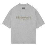 Fear of God SS24 V Neck T-Shirt 'Light Heather Grey'